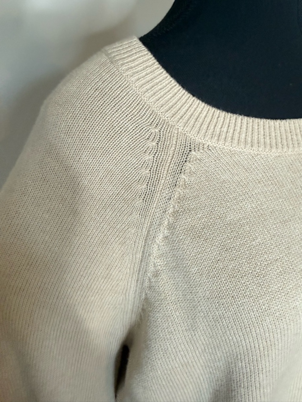 J. CREW MERCANTILE Sandy Knit Merino Wool Sweater Ribbon Tie Bow Sleeve Cuff XL - Picture 4 of 11